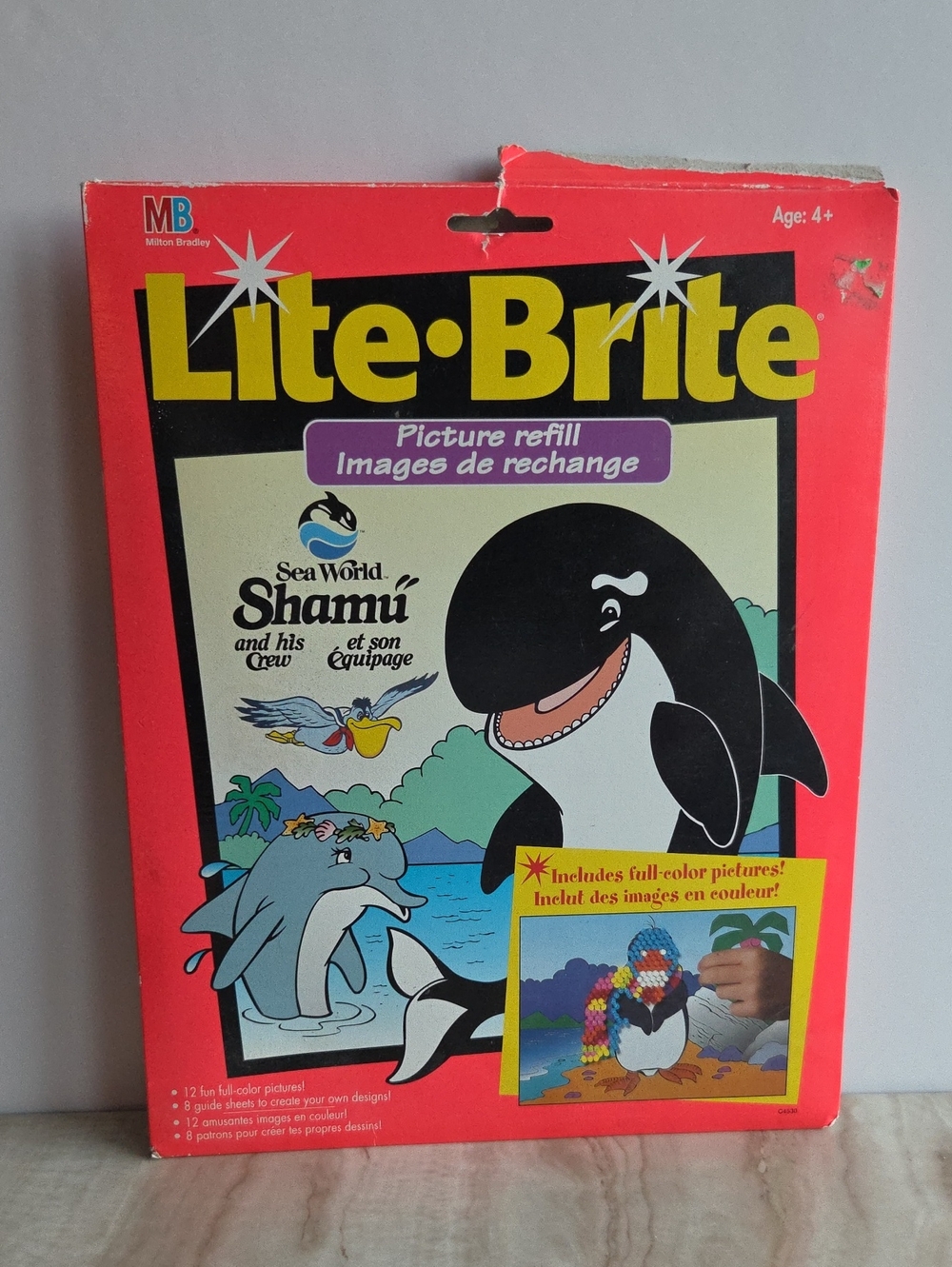 Lite Brite Sea World Shamu Milton Bradley Picture Refills 1995
